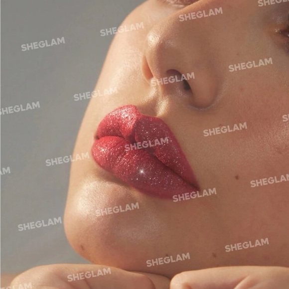 SHEGLAM Lip Dazzler Glitter Kit-Red Carpet Long-Lasting Glitter Lip Gloss - Picture 9 of 15